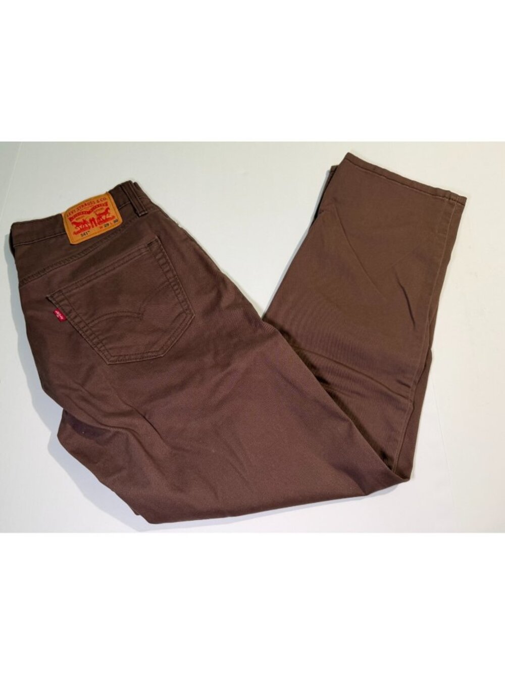 Levis 541 Womens Pants Size 29x30 Brown Straight Leg Casual Classic Denim Jeans